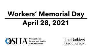 2021 Workers' Memorial Day