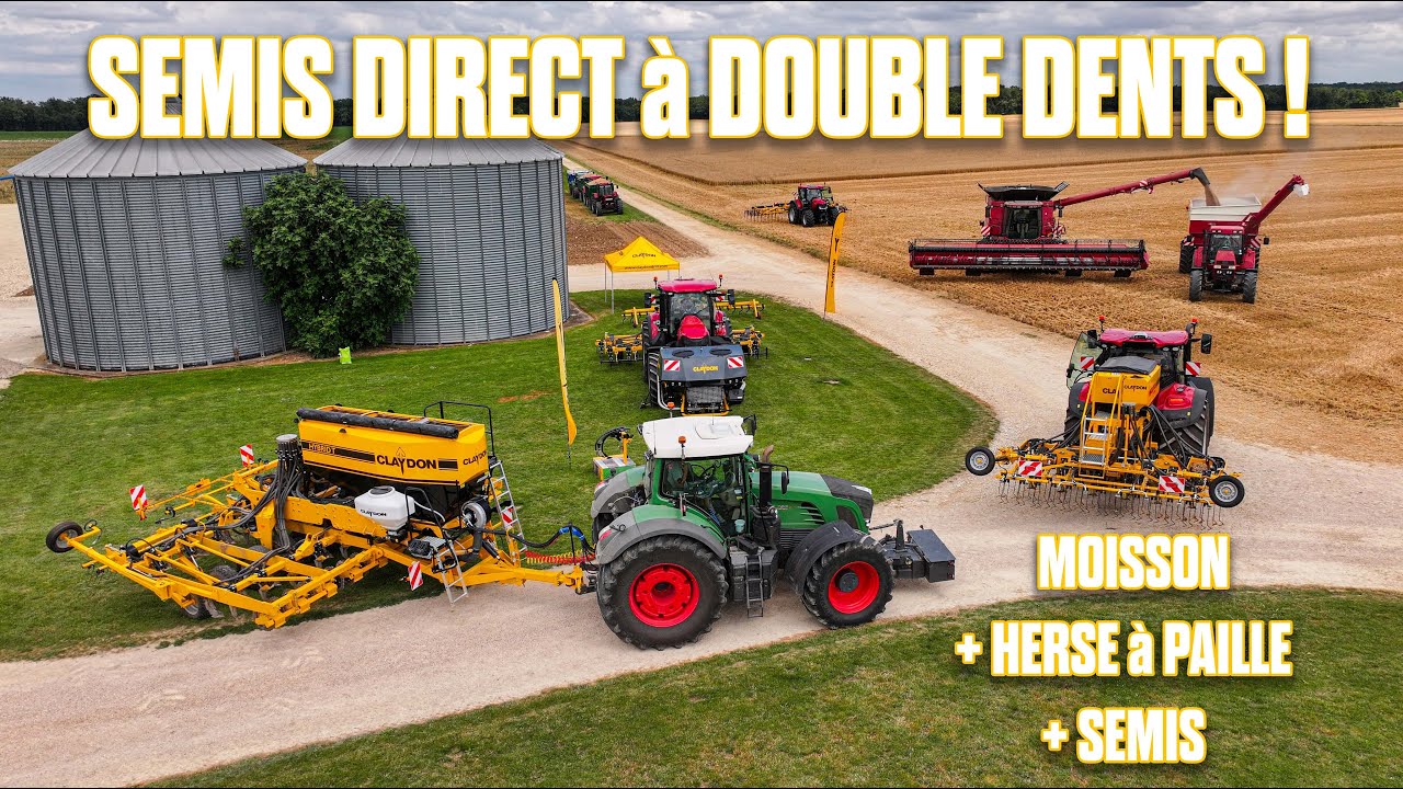 🤩 SEMIS DIRECT DOUBLE DENTS CLAYDON : je DÉCOUVRE ces SEMOIRS UNIQUES ! Plein de VERS de TERRE !🪱