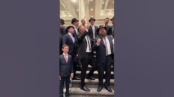Singing Oid Yeshvu at Yoni Z’s Wedding with Benny & Mordy Shap Cred: Shabbos Project/Pinchas Eliyahu