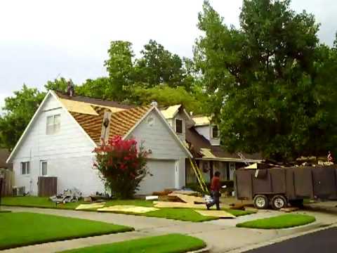 Roofing in the rain