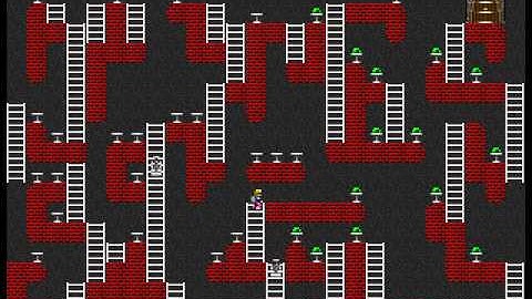 Jetpack (DOS) Level 6 - Ladder Maze TAS (WIP)
