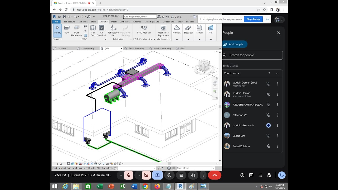Kursus Sijil REVIT BIM Training Course Malaysia - Membina Sistem MEP ...