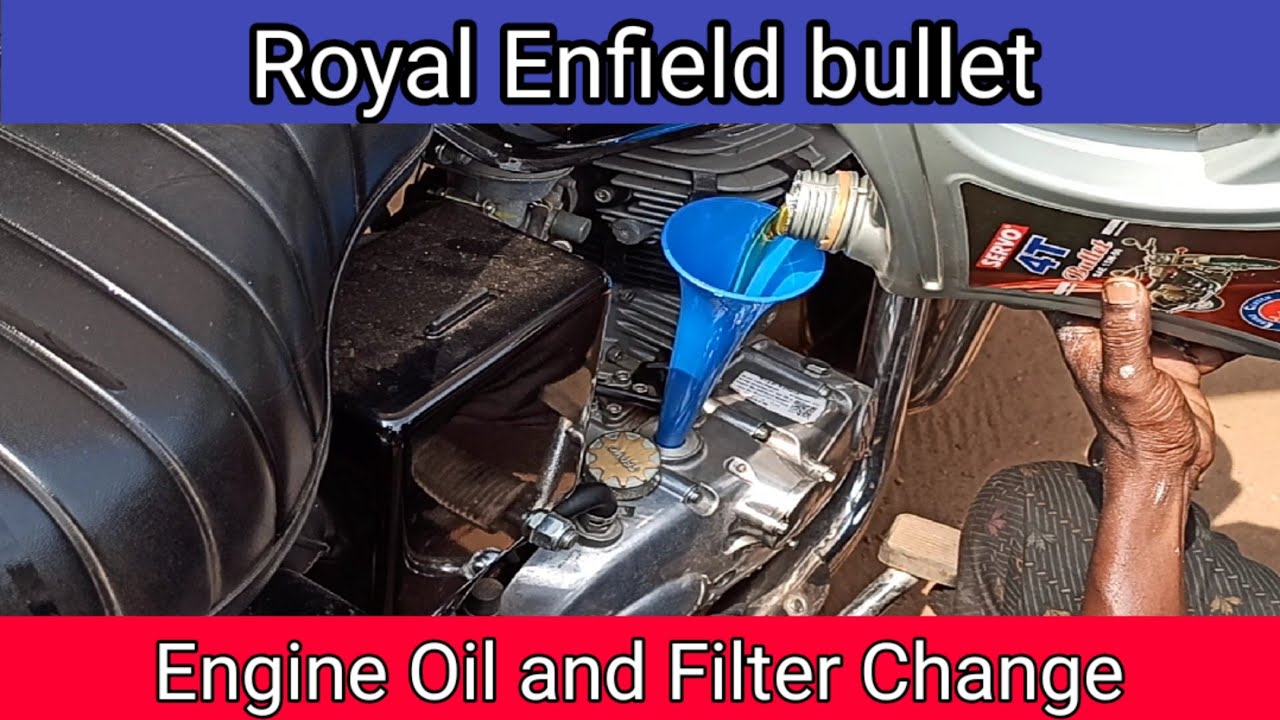 How to change engine oil for Royal Enfield bullet YouTube