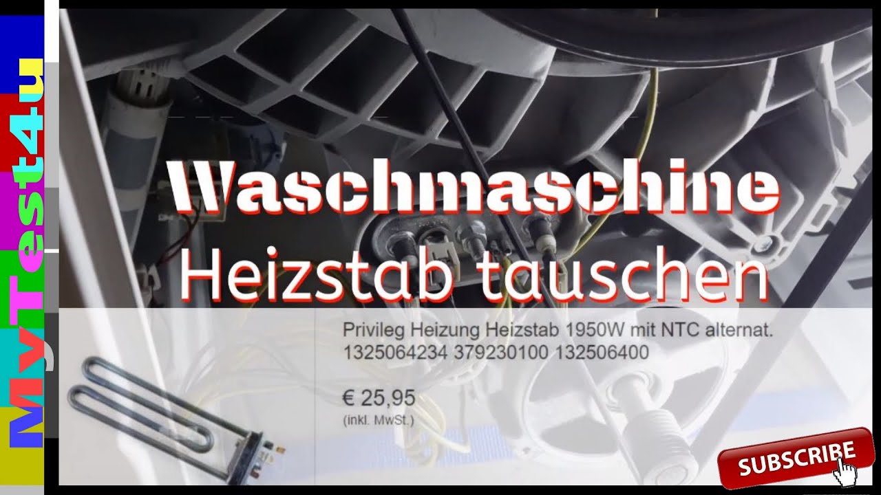 Waschmaschine siemens heizstab wechseln
