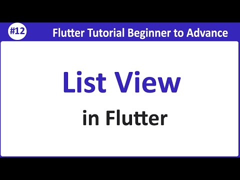 How to create List in Flutter? Flutter ListView Tutorial in Dart | Flutter Tutorial for Beginners