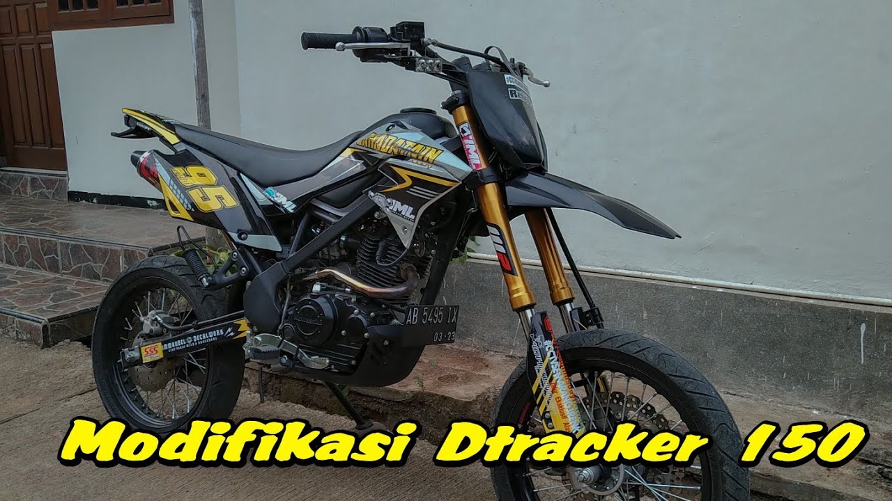 Modifikasi Sederhana New Dtracker 150 Supermoto YouTube