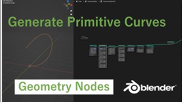 Geometry Nodes - Generate Primitive Curves (Blender 3.1)