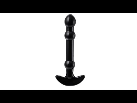 4627089699442 Черный анальный стимулятор из стекла Sexus Glass / Black Sexus Glass anal stimulator