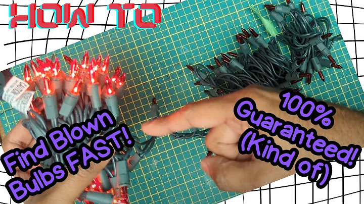Fix Any Broken Christmas Light String Easily! Locate Blown Bulbs Fast!