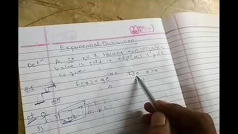 What is exponential distribution Hindi / urdu