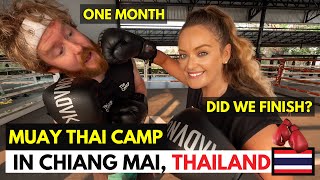 ONE MONTH Muay Thai In Chiang Mai Thailand | BRUTAL or FUN? Did we loose weight? did we get hurt?