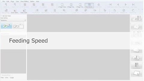 Panasonic "Image Capture Plus" Demo - Feeding Speed