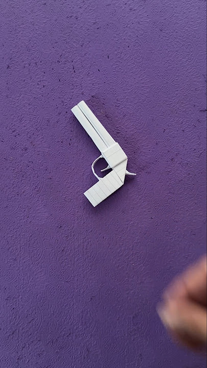 como hacer un pistola de papel
