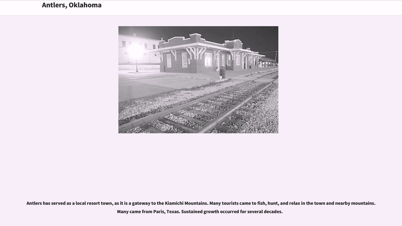 Antlers, Oklahoma YouTube