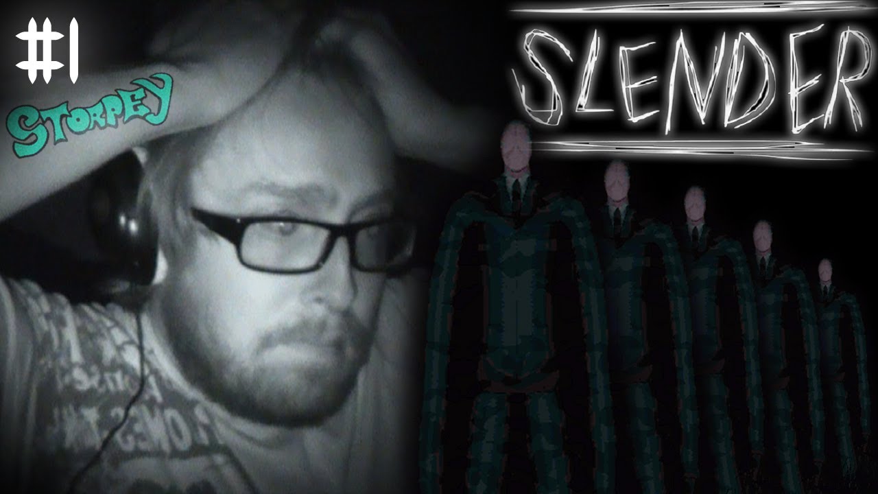 Steve plays Slender #1 (alone, in the dark, headphones, heart attack)