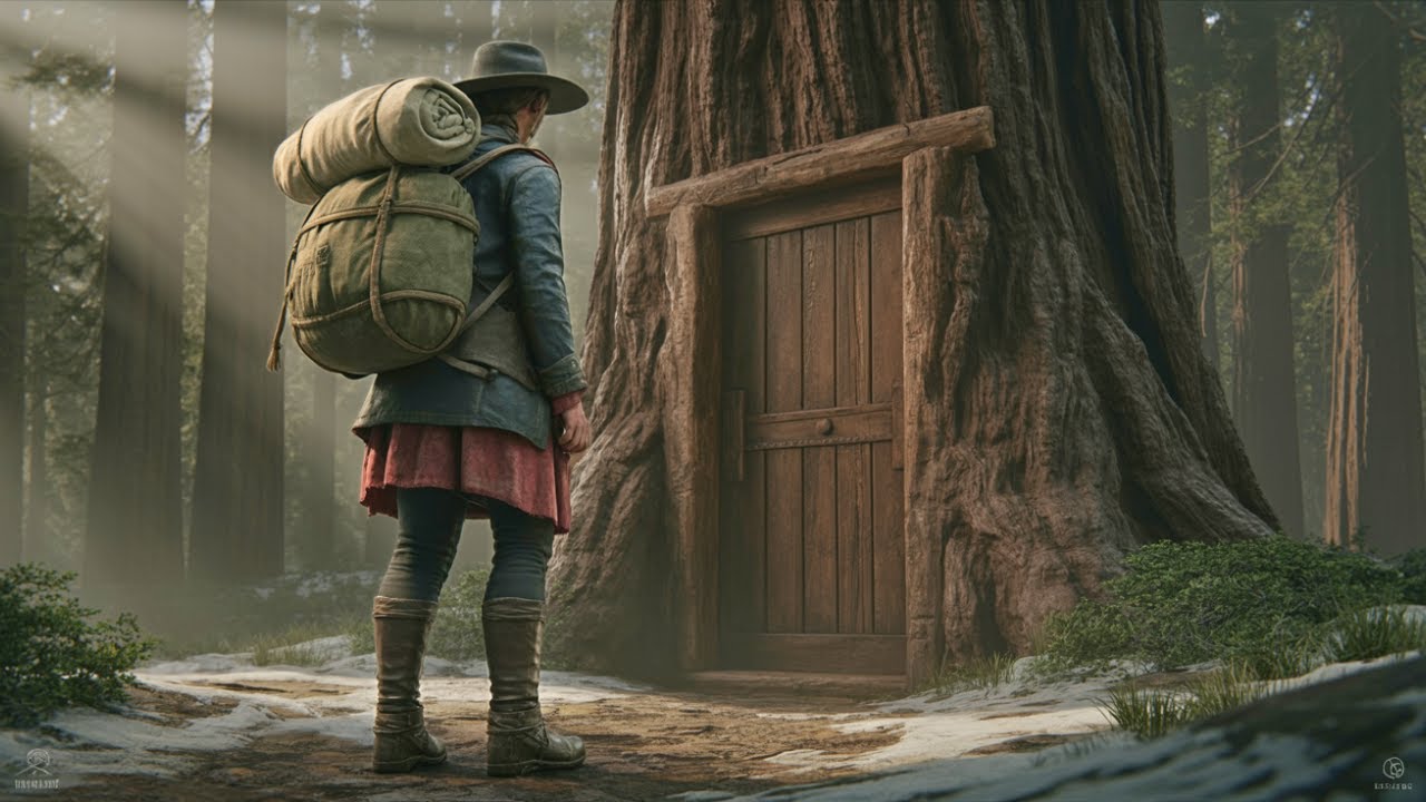 Mountain Woman Found a Giant Redwood With a Door, What She Saw Left Her Speechless