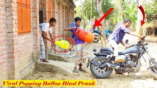 Popping Balloons Prank On Fake LPG Cylinder Blast Prank | By 4K-Fun
