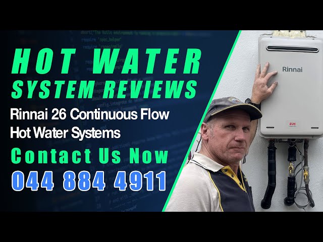 The Rinnai 26 continuous flow hot water system Reviewed for Canberra -  YouTube