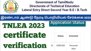 TNLEA lateral counseling 2023  certificate verification details