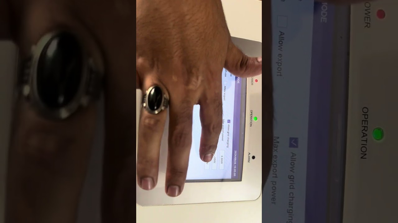 Solis S6-EH1P6K-L-Plus setting