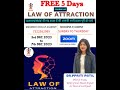 5 day free law of attraction course class day 1