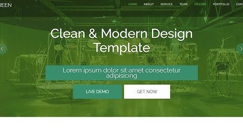 Green - Free Bootstrap Theme