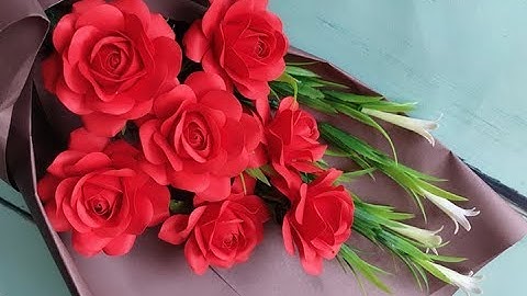 ABC TV | How To Make Rose Paper Flower Bouquet With Shape Punch #4 - Craft Tutorial