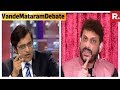 Arnab Goswami Speaks To Waris Pathan On Vande Mataram Controversy