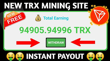 New TRX Mining Site 2025🔥Free Crypto Mining site 2025✅Free BTC Mining Websites 2025