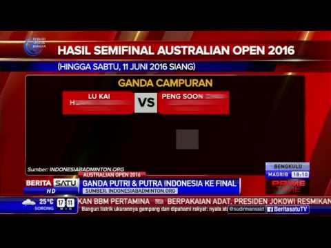 Ganda Putra dan Putri Indonesia Melaju Final Australia Open