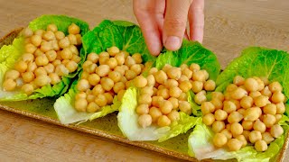 : 240g chickpeas! I make this simple recipe every week! Easy and delicious chickpea recipe! [ASMR]