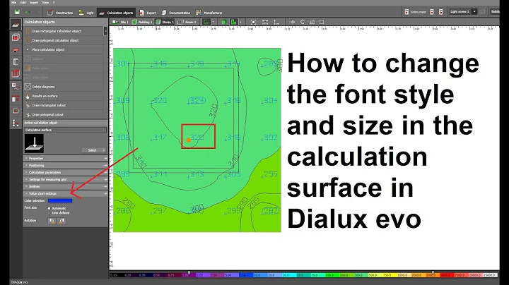 How to change the Font style and size in Calculation surface