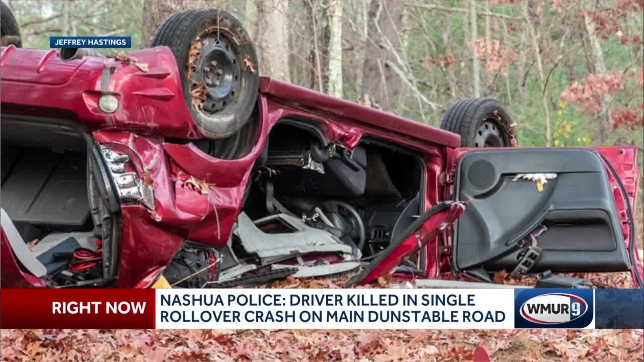 Man dead after rollover crash in Nashua - YouTube