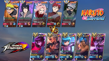 5v5 NARUTO VS KING OF FIGHTER SQUAD!! THE BATTLE OF THE BEST COLLAB ANIME!🔥-MLBB