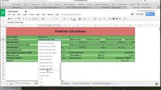 Pesticide Calculator Screen Shot screenshot 1