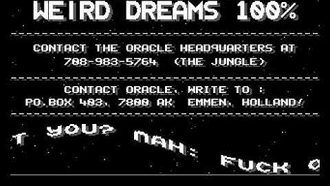 Oracle   Weird Dreams mp4 HYPERSPIN AMIGA INTRO CRACKTRO DEMO COMMODORE NOT MINE VIDEOS