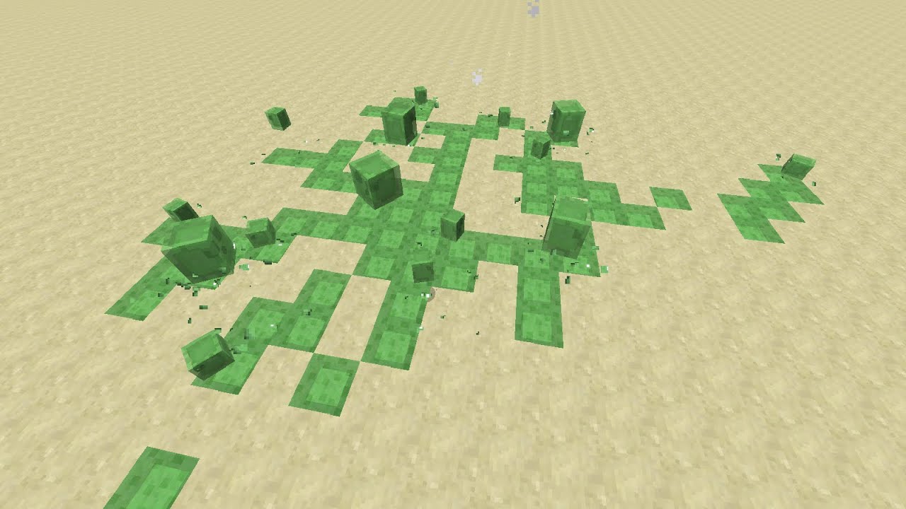redstone clock Slimier Slimes with 4 Command Blocks