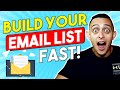 How To Build An Email List FAST & PROFITABLE! Step By Step