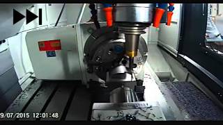 Zerspanung Mit 4. Achse Auf Unserem Bearbeitungszentrum Contur Mmv-1500F