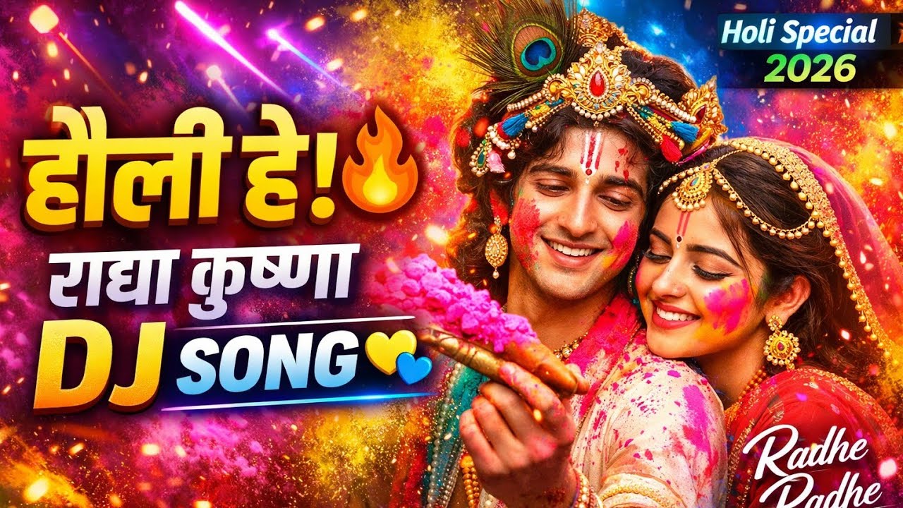 P Spiritual Zone 🌈Holi Hai! Radha Krishna Song 2026 | New Hindi Holi Remix | Holi DJ Dance 2026