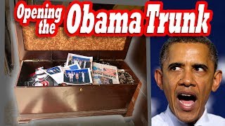 Family Trunk with TIES TO OBAMA from the locker I bought at the abandoned storage auction