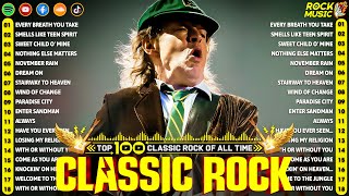 ACDC, Bon Jovi, Metallica, Guns N' Roses, U2, Queen, Aerosmith 🔥 Classic Rock 70s 80s 90s Full Album