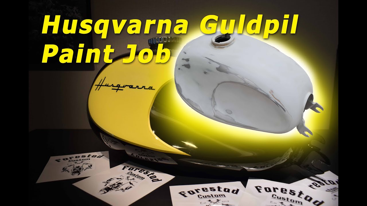 Husqvarna Guldpil paint job, with SHOWfinish result! YouTube