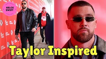 Travis Kelce VERBLUFFT met door Taylor Swift GOEDGEKEURDE outfit bij aankomst in Arrowhead Stadiu...