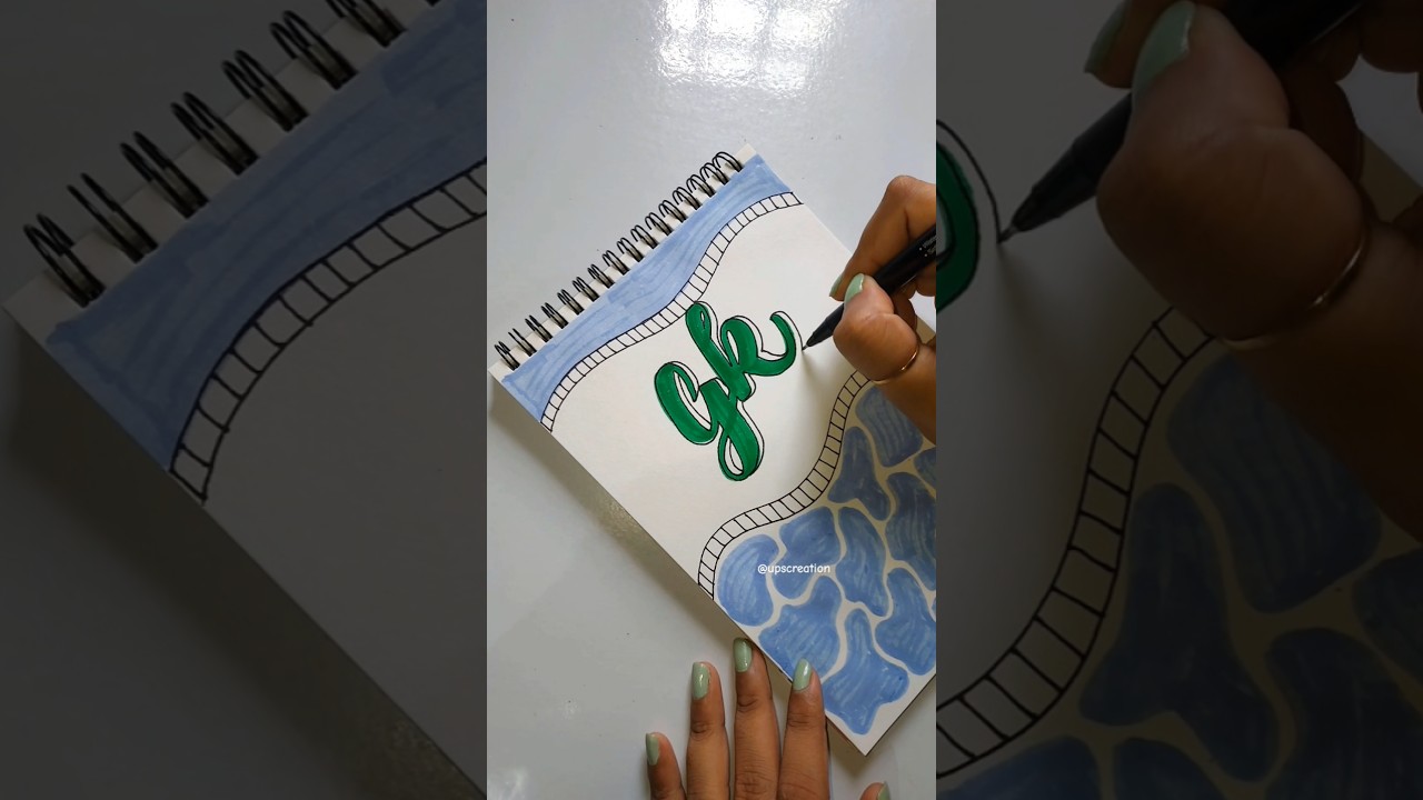 "GK" cover page design🩵💚| 