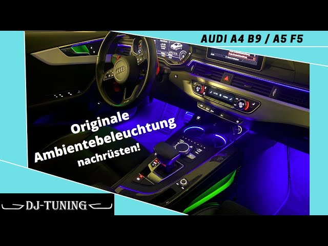 AUDI A4 B9 8W Ambientebeleuchtung LED Mittelkonsole Nachrüstpaket