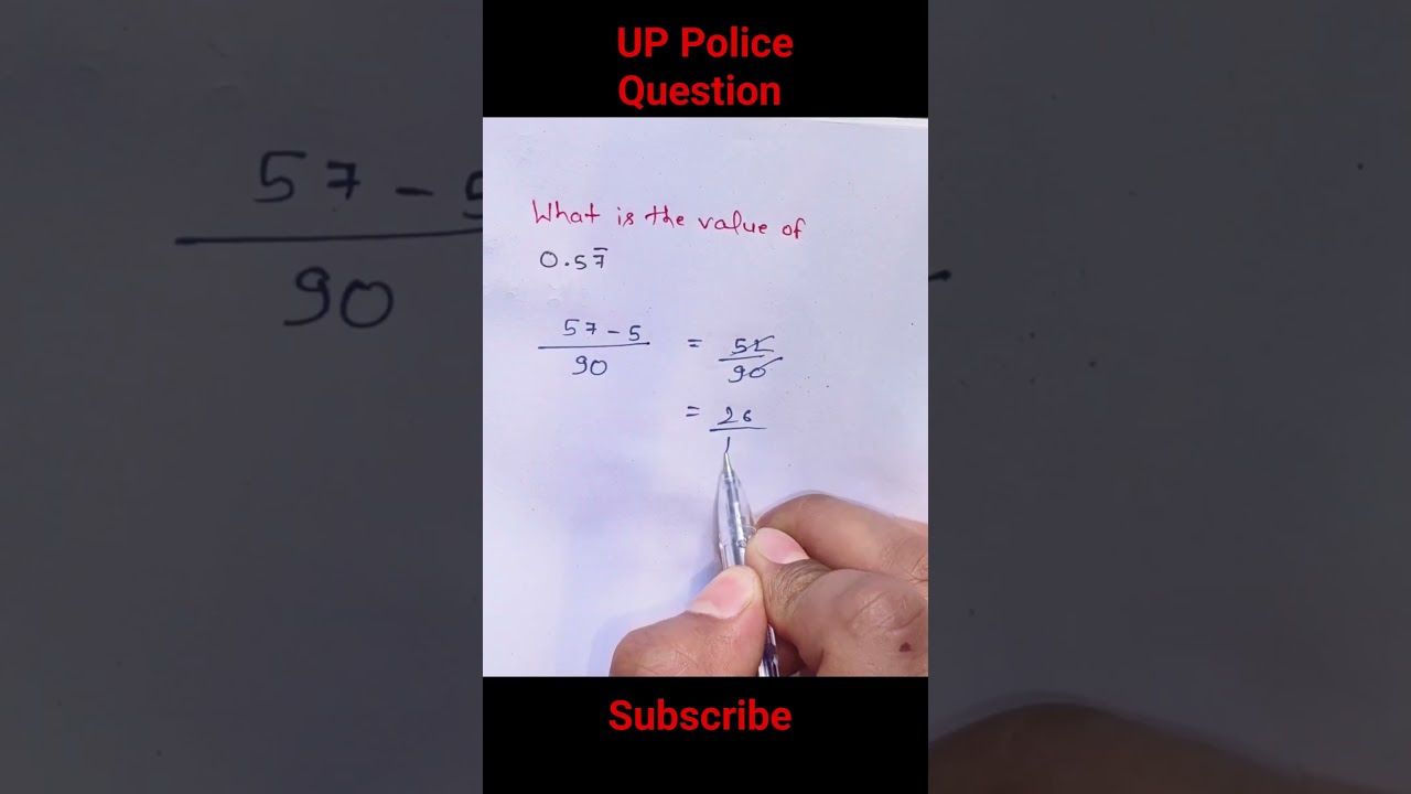 UP Police Math Short Trick 
