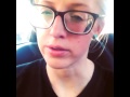 Hot blonde girl wearing big strong glasses