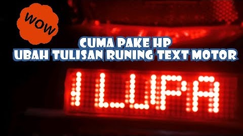 project arduino running text  bluetooth