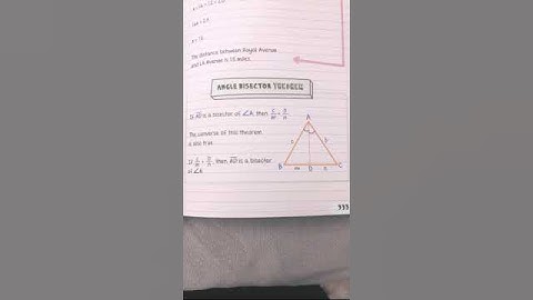 Angle Bisector Theorem